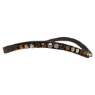 Otto Schumacher Browband - 8mm Rivoli XS Chocolate, Topaz, Golden Shadow & Moonlight
