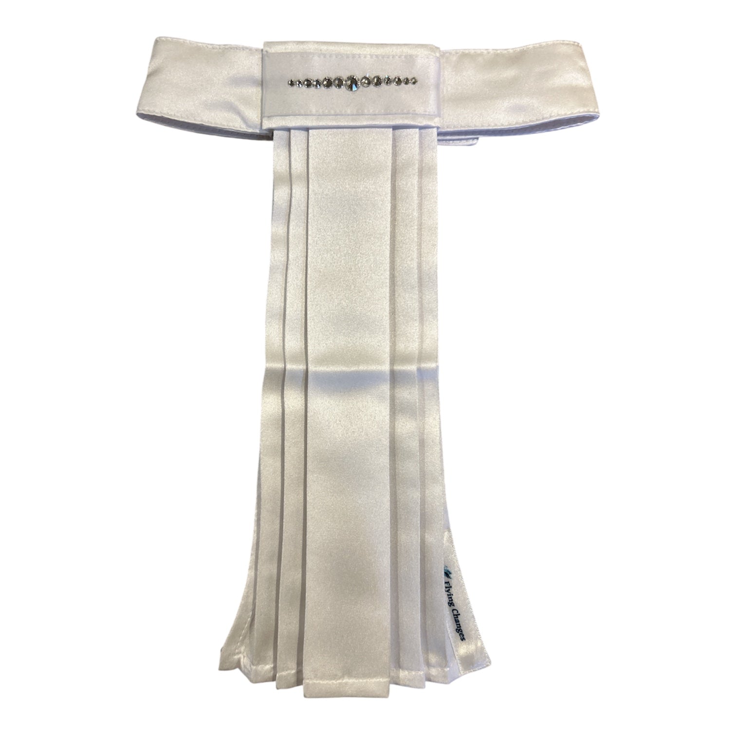 Flying Changes French Style Stock Tie - White