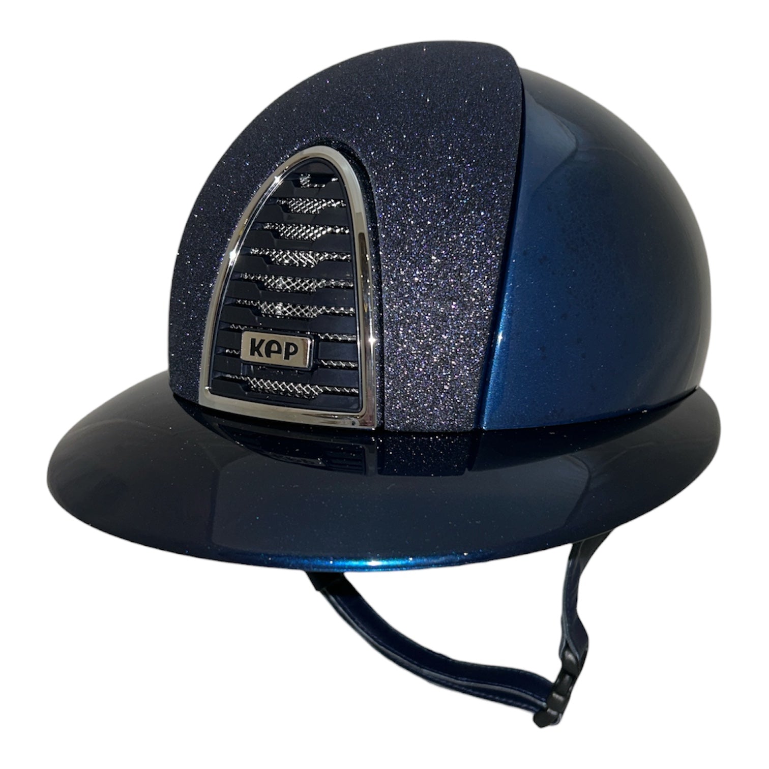 KEP Cromo 2.0 Polo Brim Shine Blue with Star Blue Front Insert Helmet
