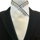 Plastronique Glitter Silver & Crystal Custom Stock Tie