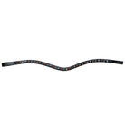 Otto Schumacher Browband - 8mm Rivoli XS Black Patent Croc, Smoked Topaz, Silver Night, Hematite