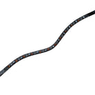 Otto Schumacher Browband - 8mm Rivoli XS Black Patent Croc, Smoked Topaz, Silver Night, Hematite