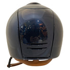KEP Cromo 2.0 Shine Blue with Matte Black Peak and Beige Harness Helmet