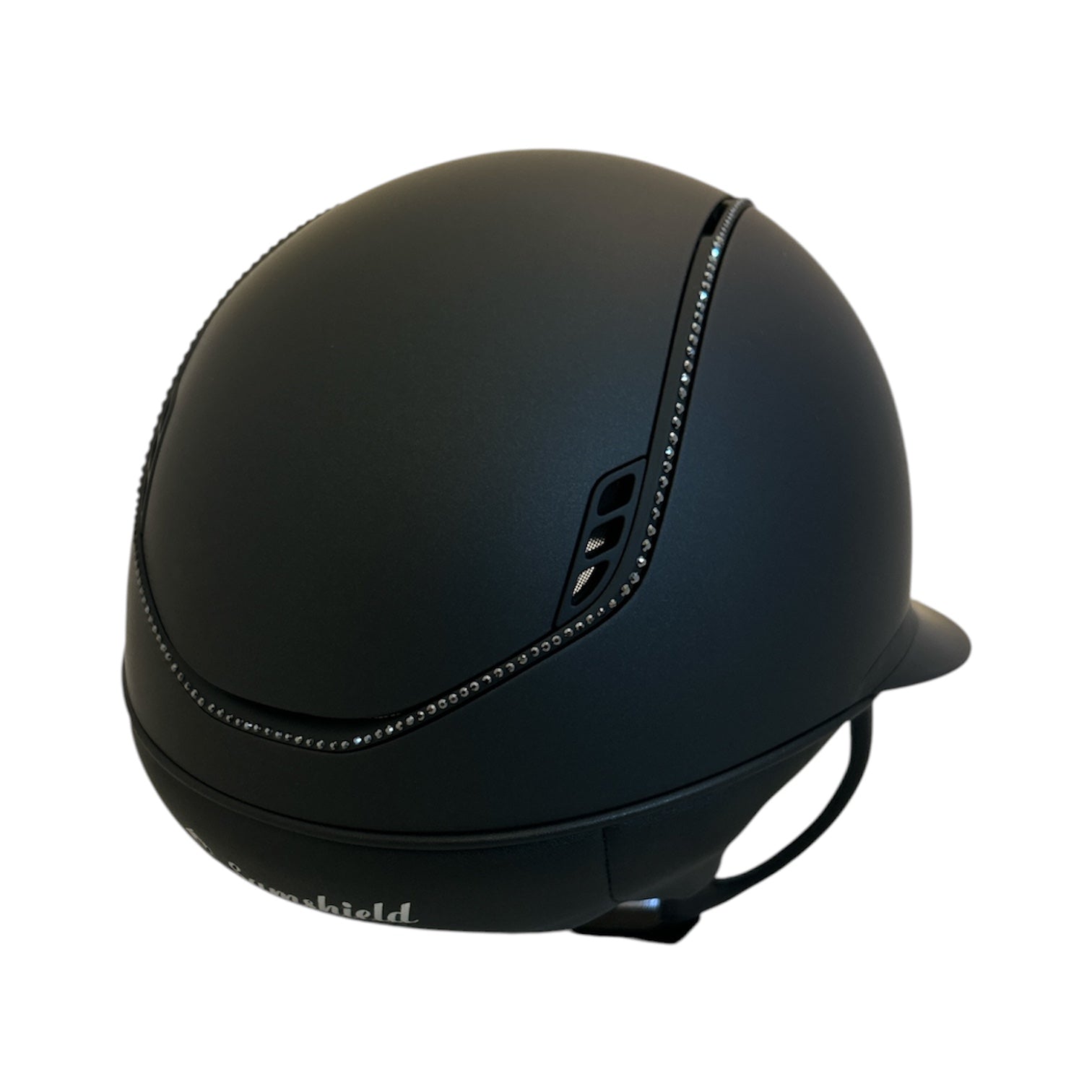 Samshield 2.0 Miss Shield Shadowmatt with 300 Jet Hematite Swarovski Trim Helmet