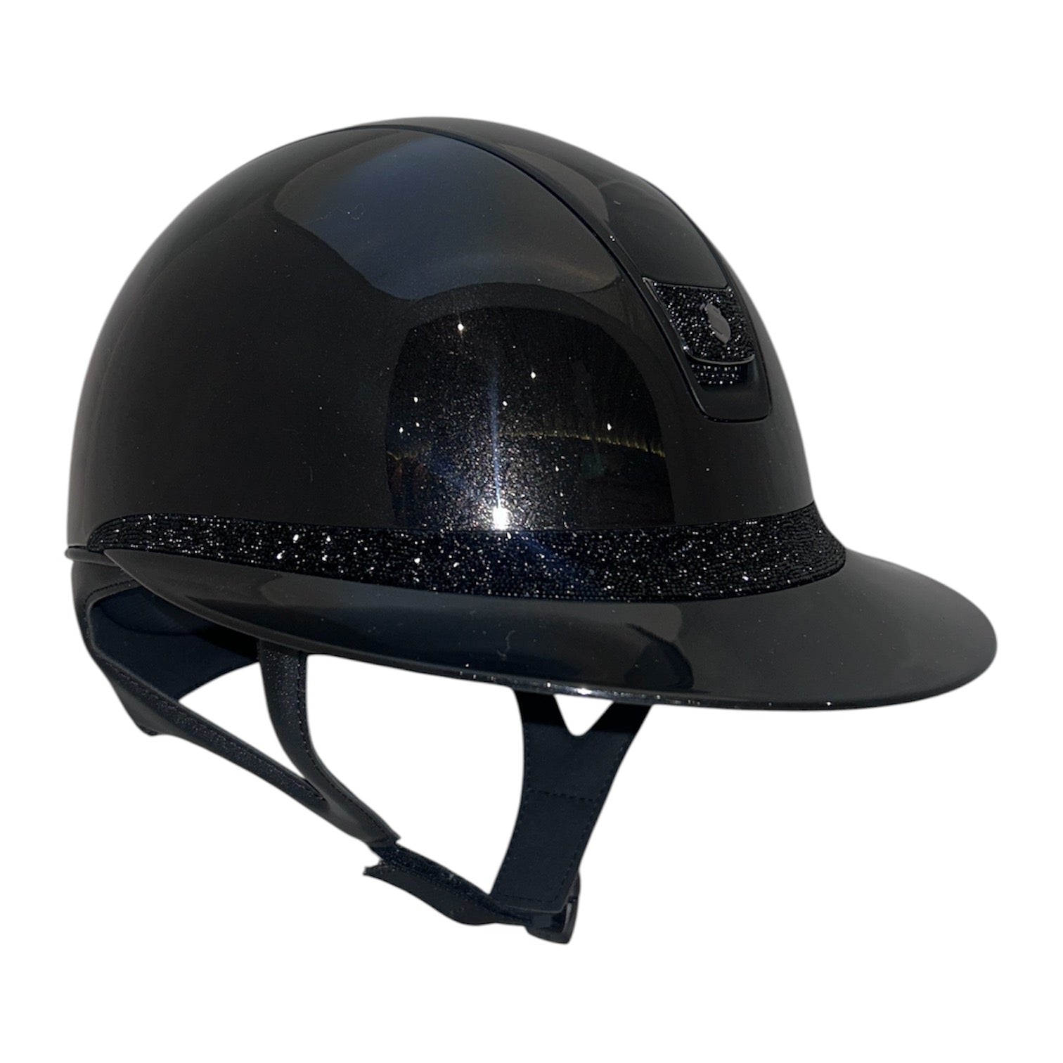 Samshield 2.0 Miss Shield Black Glossy with Ultra Fine Rock Frontal band and Blazon, and Matte Trim