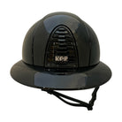 KEP Cromo 2.0 Polish Black with Silver Zircon Logo Wide Polo Brim Helmet