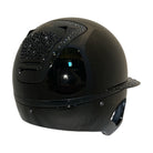 Freejump Voronoï Glossy Black Crystal Helmet with Temple Protection Includes Liner
