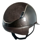 Samshield 2.0 Miss Shield Glossy Helmet - Brown with Crystal Rain Top & Front Band