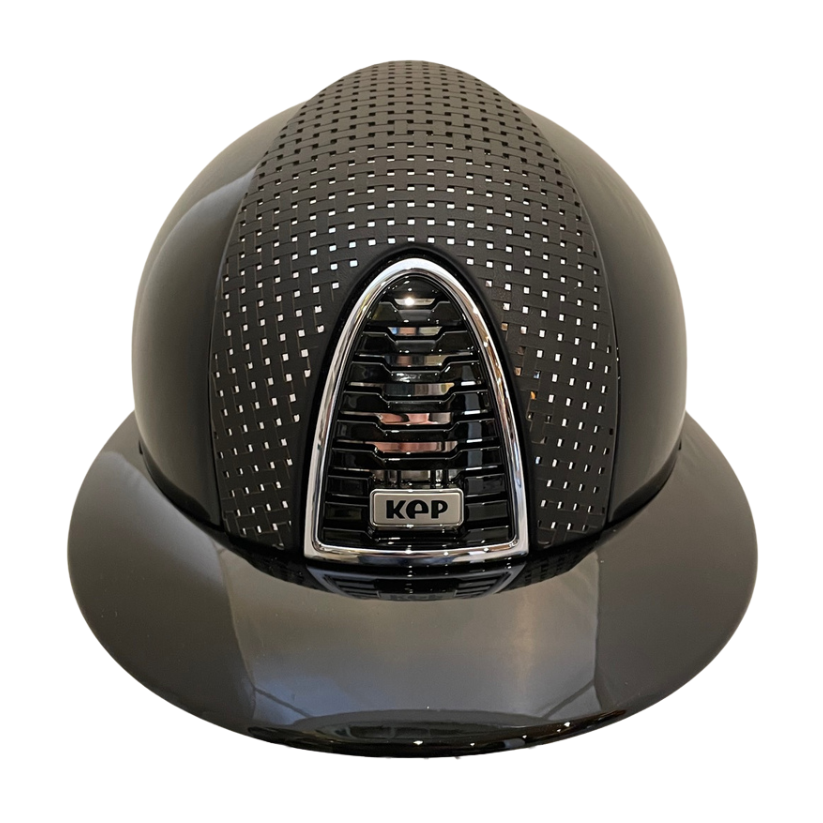 KEP Cromo 2.0 Polish Black with Black Verona Insert & Polo Brim Helmet