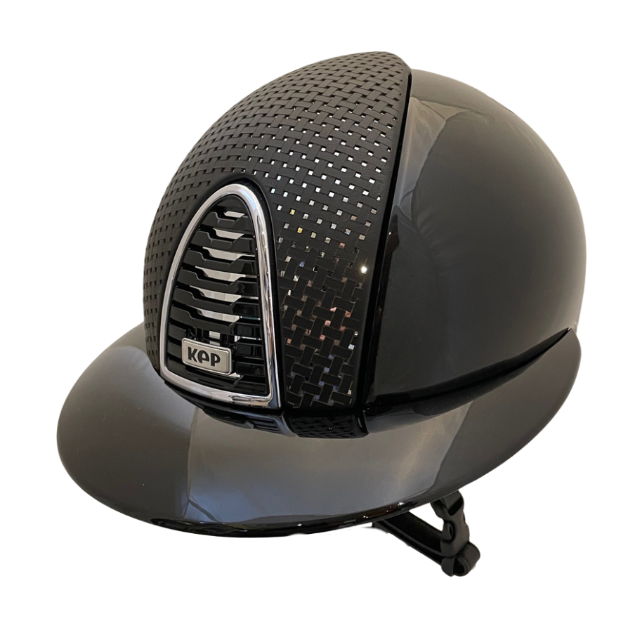 KEP Cromo 2.0 Polish Black with Black Verona Insert & Polo Brim Helmet