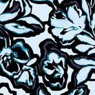 blue floral swatch