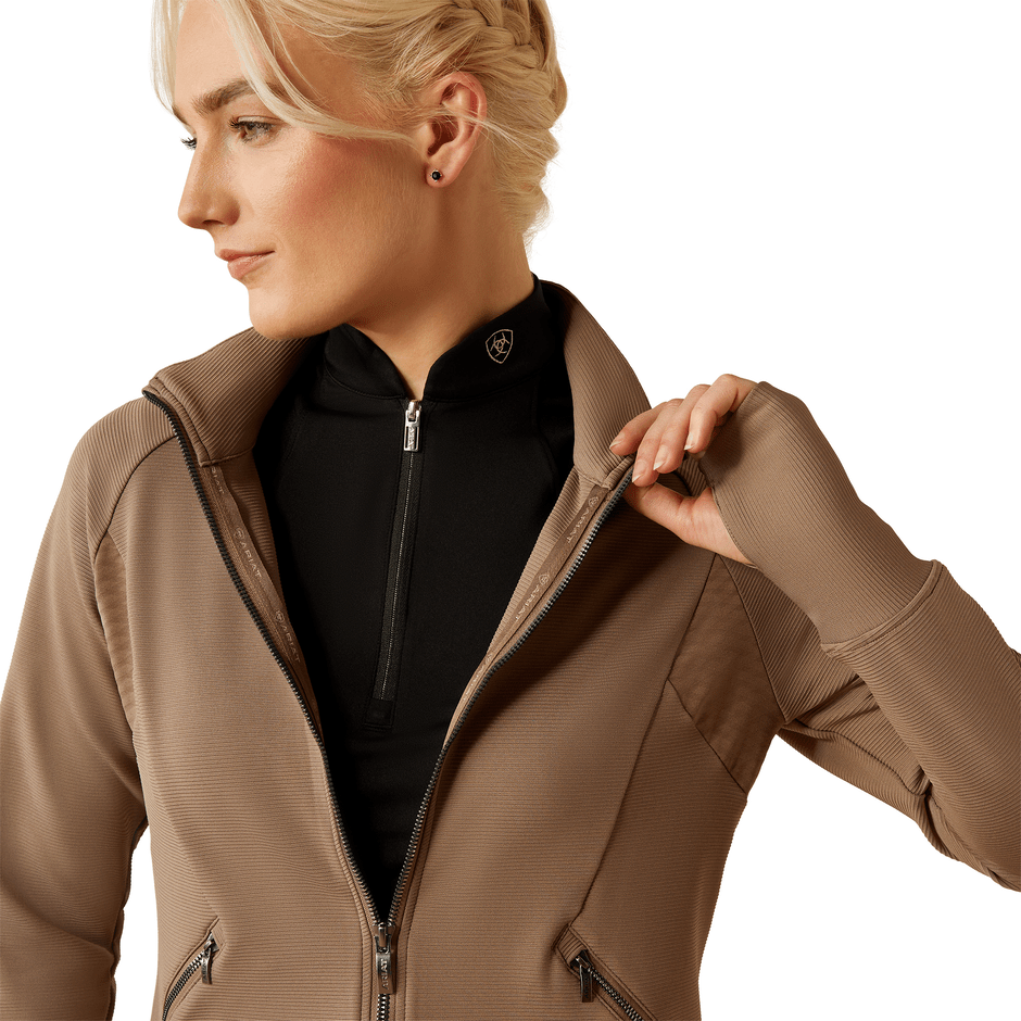 Ariat Ladies Bellatrix Full Zip Sweatshirt - Brown