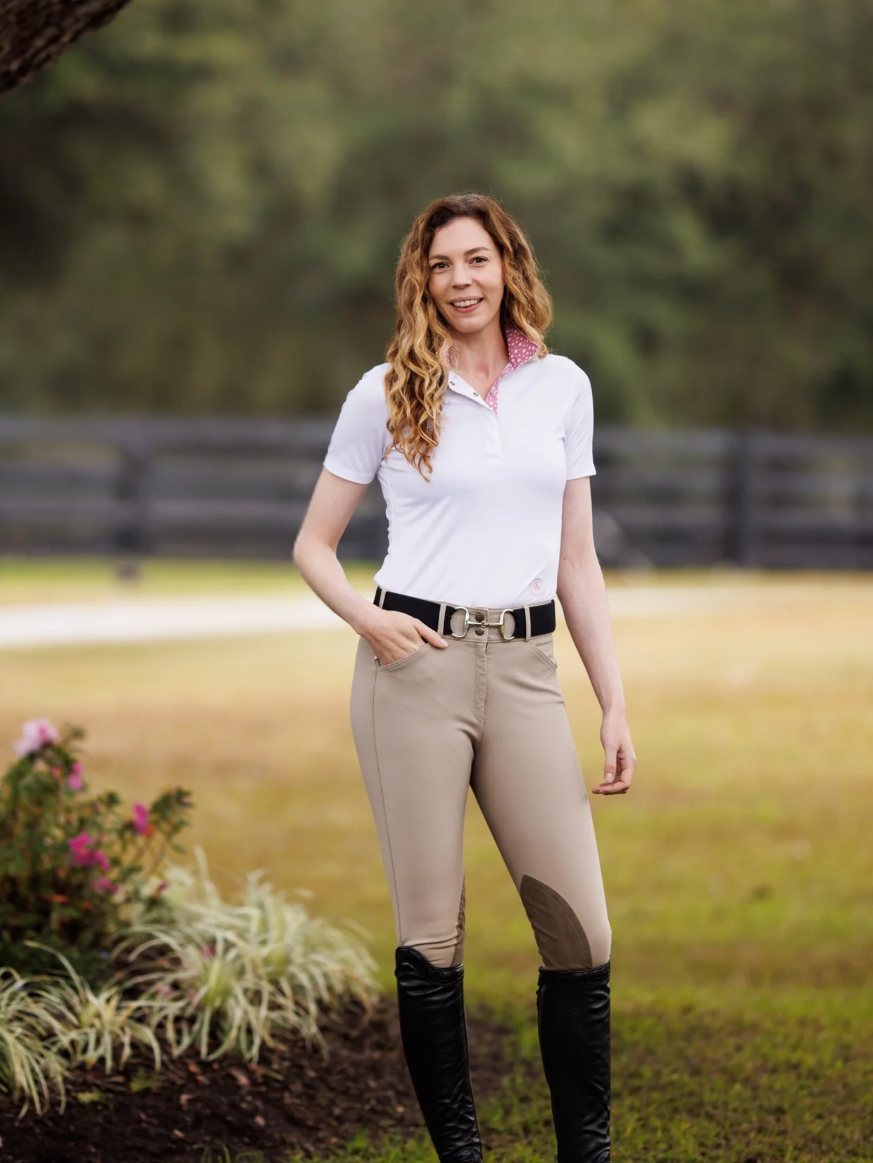 Essex Talent Yarn Wrap Collar Short Sleeve Show Shirt
