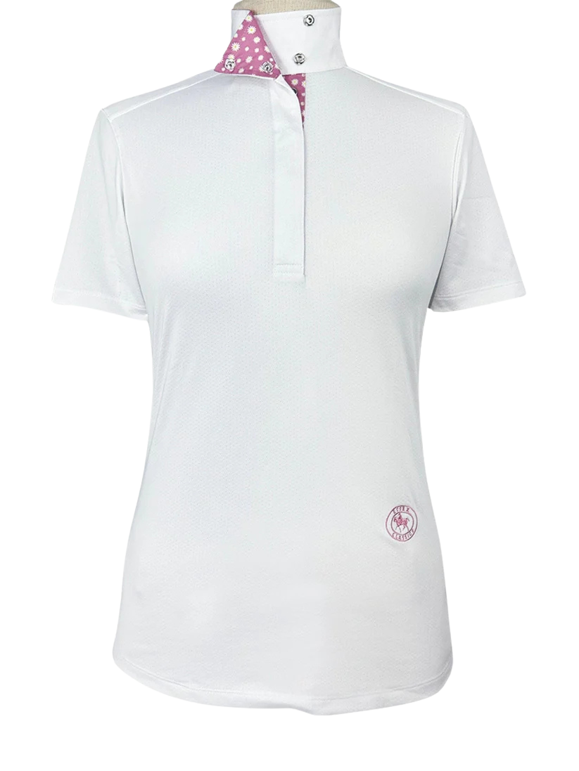 Essex Talent Yarn Wrap Collar Short Sleeve Show Shirt