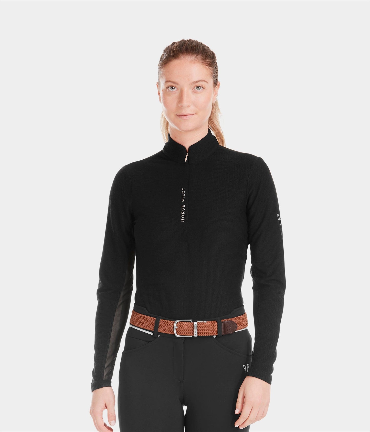 Horse Pilot Suntech Shirt - Black