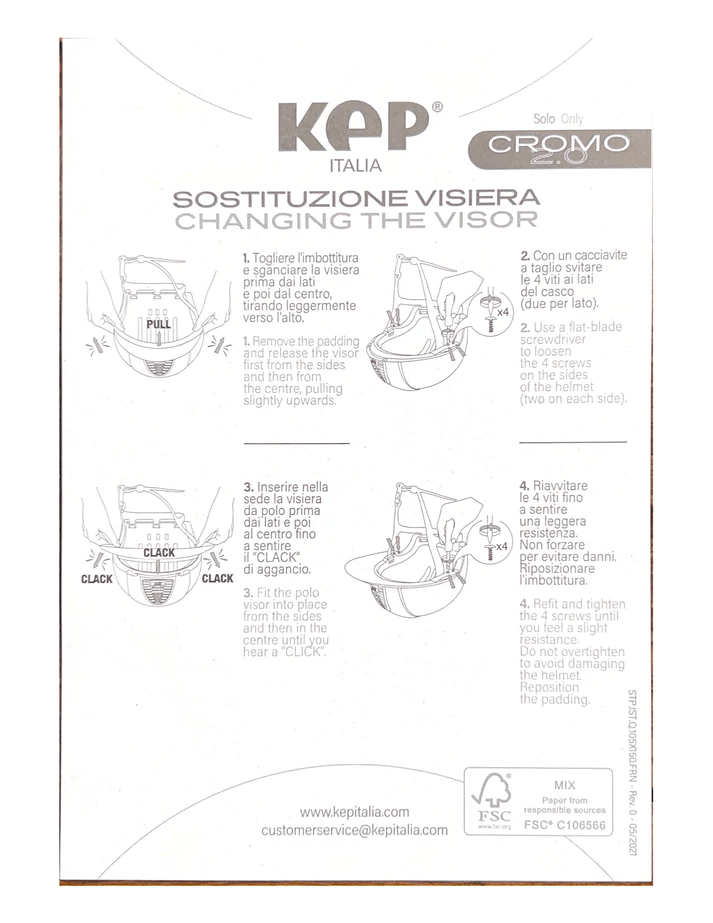 KEP Cromo 2.0 Helmet - Diamond Black Wide Brim