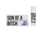 Product packaging with 'Son of a Bitch' branding on a white background