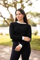 TKEQ Essential Contrast Sweater - Black