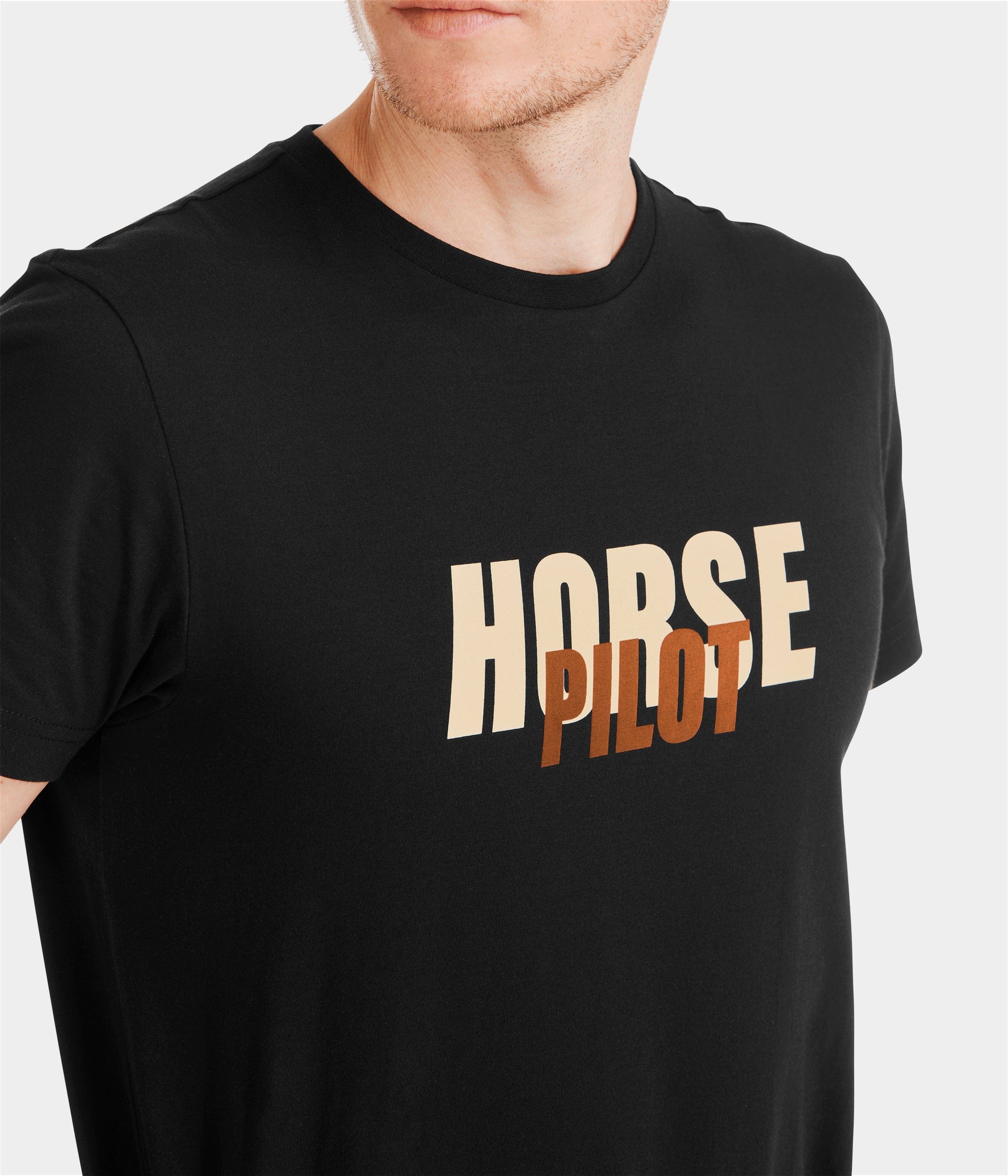 Horse Pilot Mens Team Shirt - Black