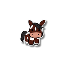Bay Paint Pony Cartoon Sticker