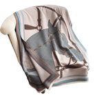 Equestrian Blue & Brown Equine Halter Reversible Wrap