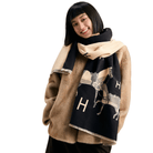 Equestrian Black & Cream Stable Reversible Wrap