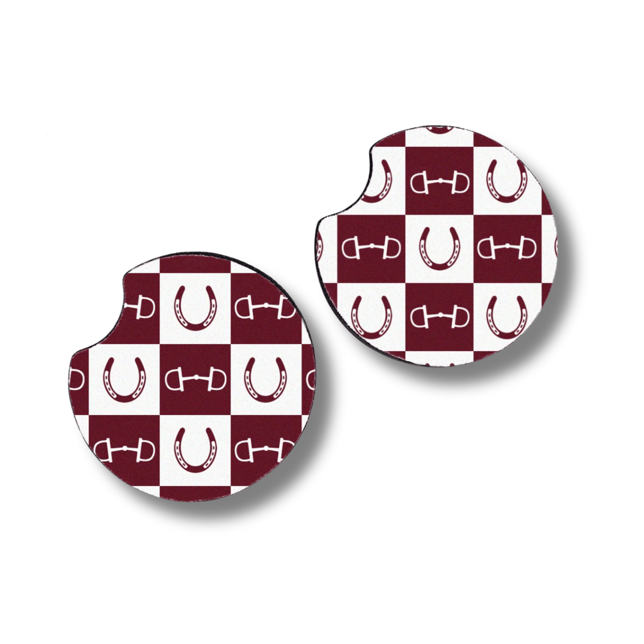 Equestrian Neoprene Car Coasters