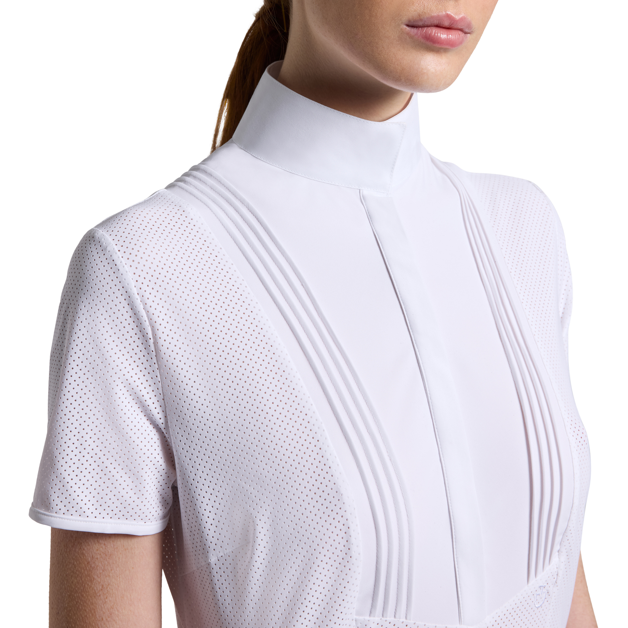 Cavalleria Toscana American Short Sleeve Perforated Show Shirt