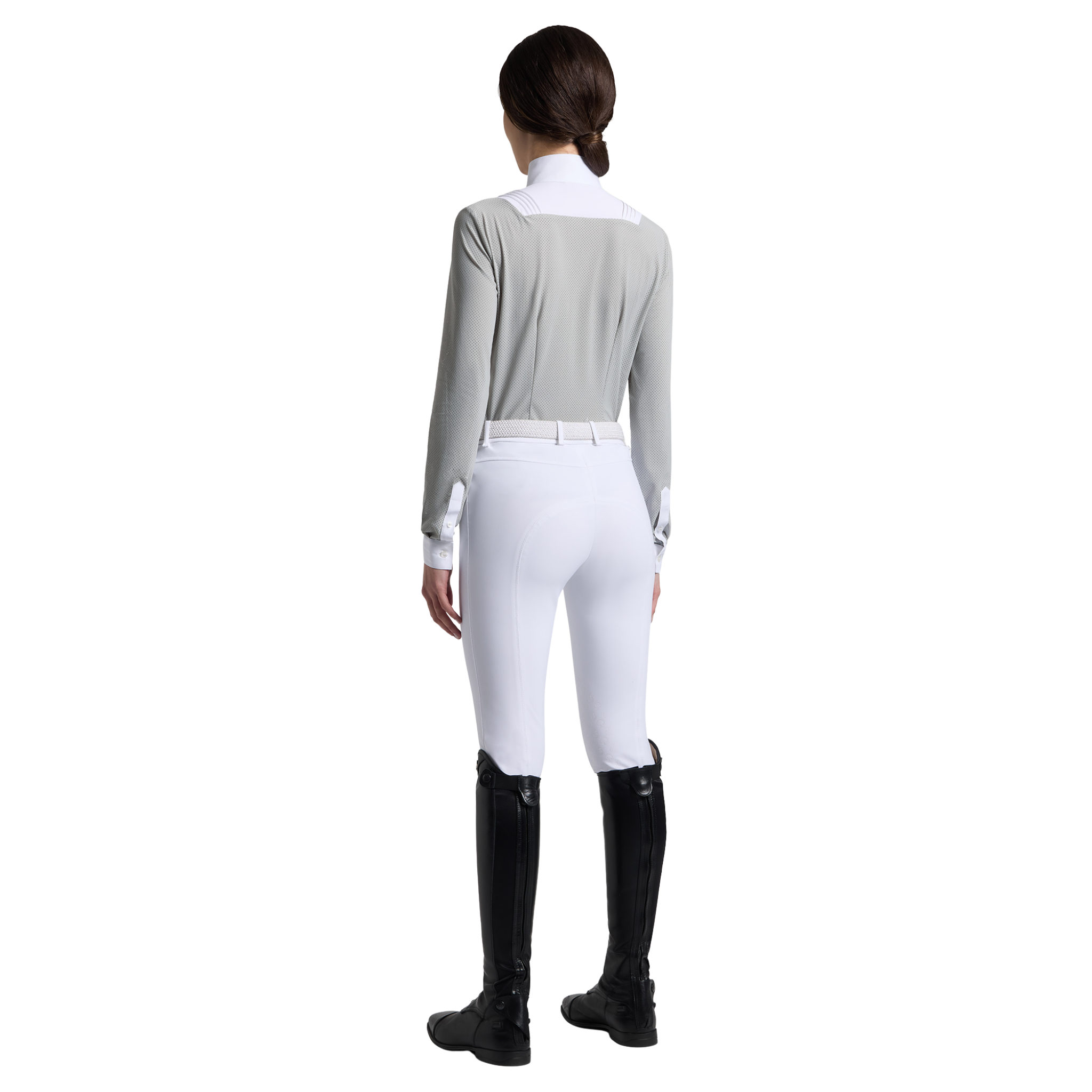 Cavalleria Toscana American Perforated Long Sleeve Show Shirt