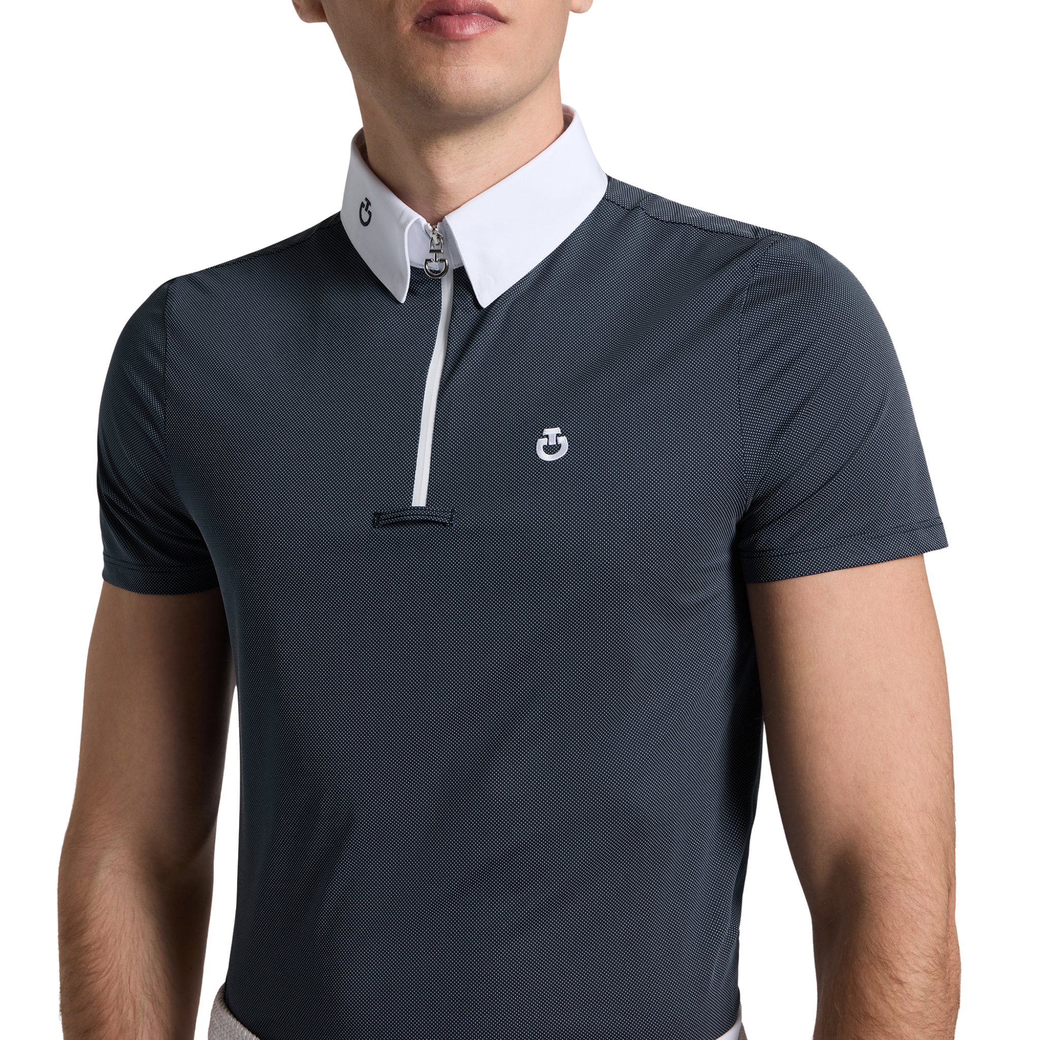 Cavalleria Toscana Men's Short Sleeve Show Shirt