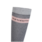 Equestro Lurex Sock Grey/Pink