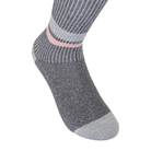 Equestro Lurex Sock Grey/Pink