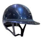 Samshield 2.0 Miss Shield Shadowmatt Helmet - Glossy Blue with Crystal Rain Top & Front Band
