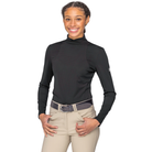 Kastel Denmark Perforated Mock Neck Long Sleeve Shirt