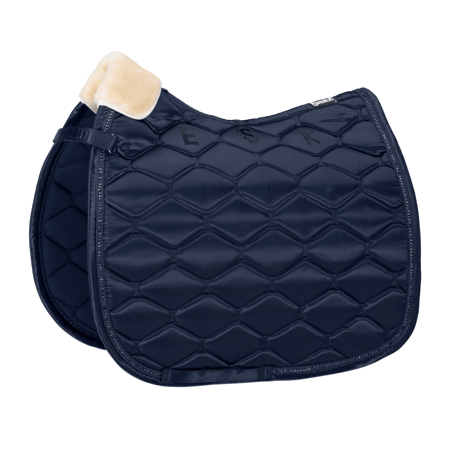 Eskadron Satin Crystal Dressage Pad - Navy