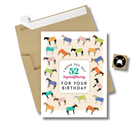 52 Thoroughbreds Birthday Card 