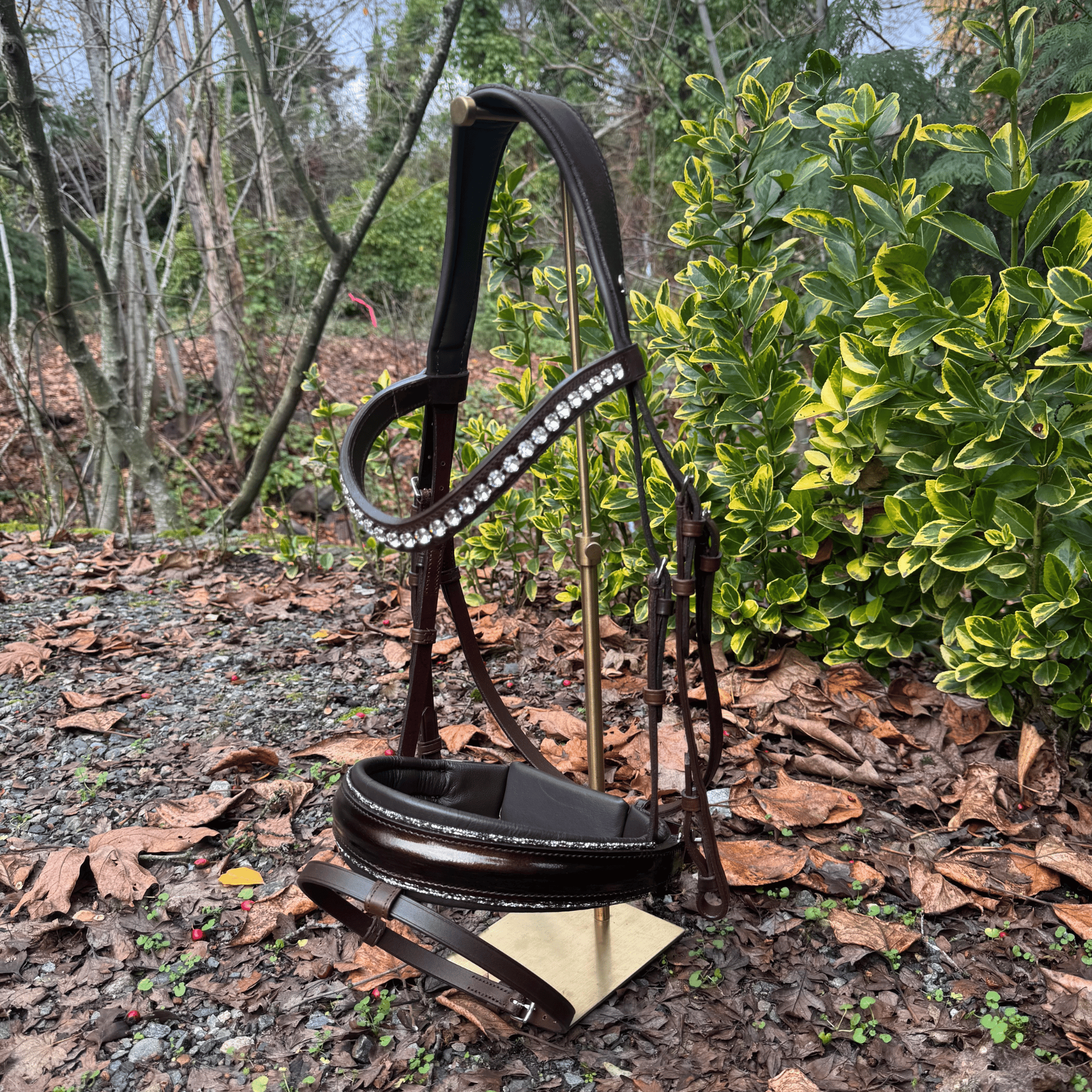 Otto Schumacher Tokyo Snaffle with Chocolate Leather and Fineline