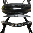 Otto Schumacher Tokyo Snaffle with Black Patent and XL Rivoli Browband
