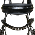 Otto Schumacher Bellevue Rolled Double with Black Patent and Shaded Rivoli Browband