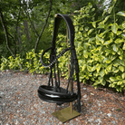 Otto Schumacher Bellevue Rolled Double with Black Patent and Shaded Rivoli Browband