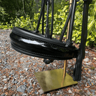 Otto Schumacher Bellevue Rolled Double with Black Patent and Shaded Rivoli Browband