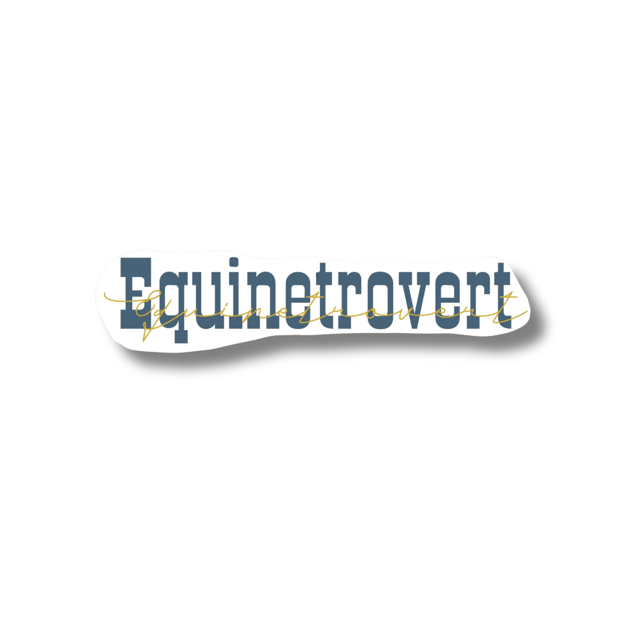 Equinetrovert Sticker