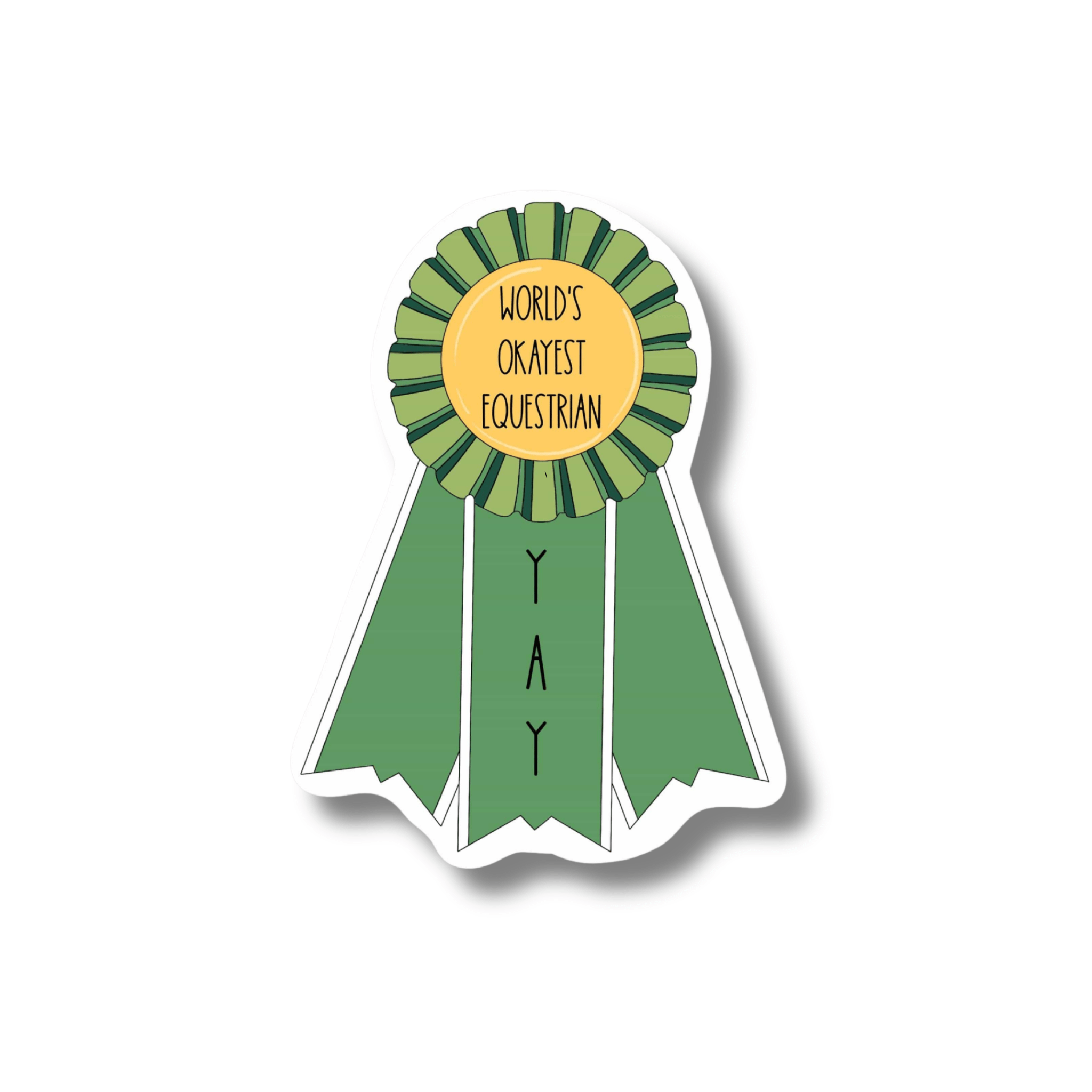 World's Okayest Equestrian Sticker