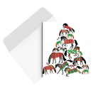 Horse Tree Christmas Card