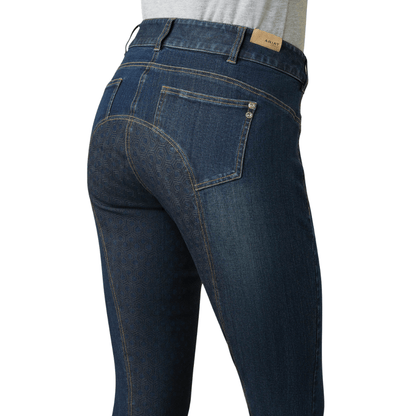 Ariat Halo Denim Full Seat Breech - Marine