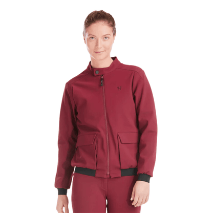 Horse Pilot Teddy Jacket - Dark Red - Large