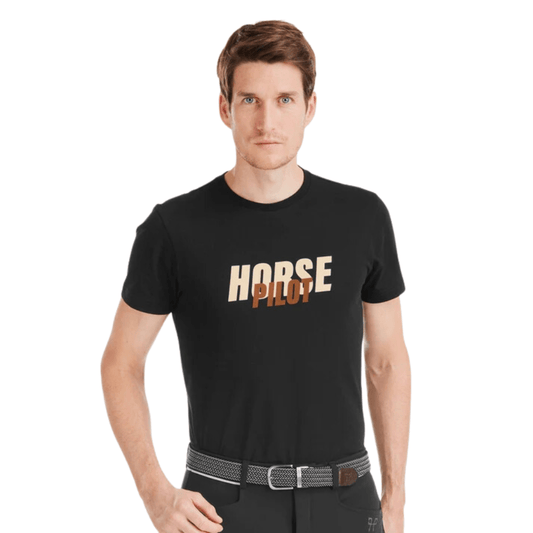 Horse Pilot Mens Team Shirt - Black