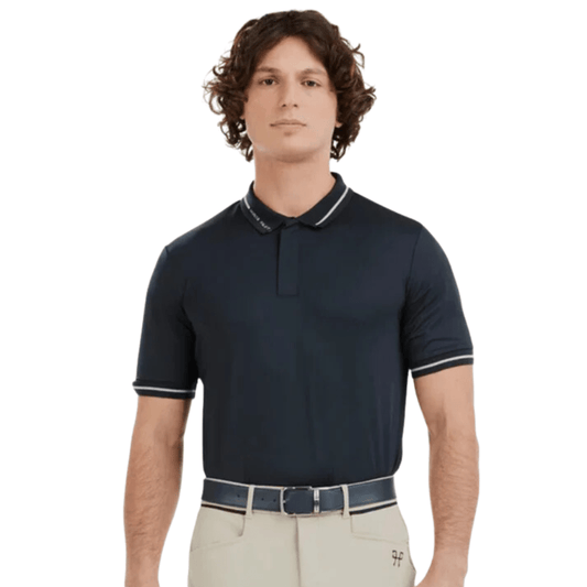 Horse Pilot Mens Atlas Polo - Blue Graphite