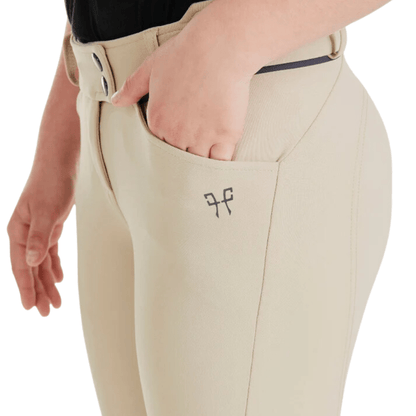 Horse Pilot X-Design Girls Knee Grip Breeches - Beige