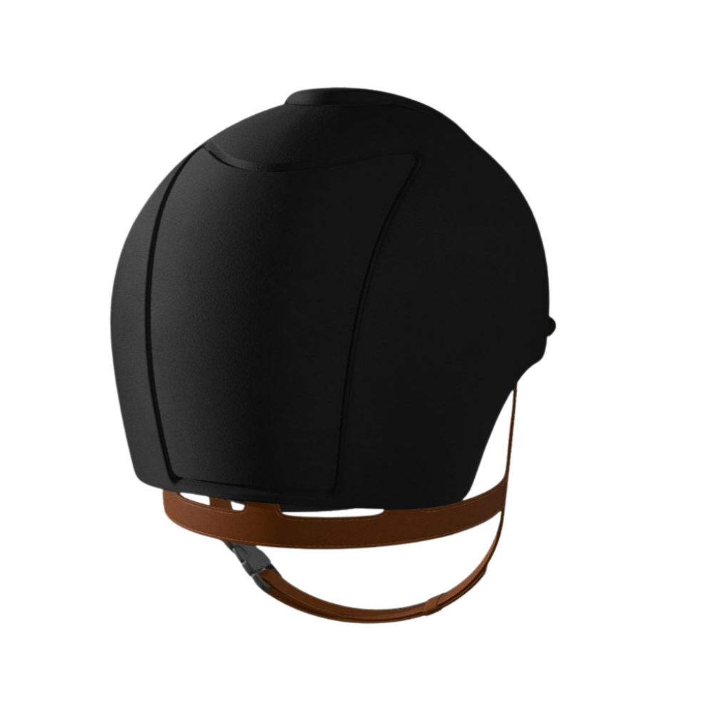KEP Cromo 2.0 Velvet Black Helmet with Beige Chinstrap